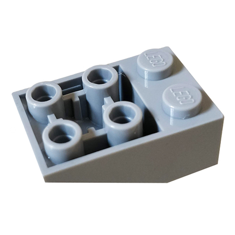 Dakpan, Omgekeerd 33° 3x2 met verbindingen tussen noppen Light Bluish Gray